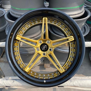 Jantes forgées 3 pièces Or Noir 20 21 22 pouces 5x112 5x120 5x130 Deep Dish compatibles avec 911 BMW M5 <span class=keywords><strong>Range</strong></span> <span class=keywords><strong>Rover</strong></span> - Product Image 4