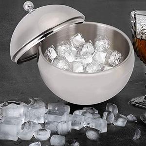 Seau à glace avec couvercle, double isolation, en acier inoxydable, boîte à glace, boîte de rangement pour cuisine, baril, restaurant, accessoire de <span class=keywords><strong>bar</strong></span> - Product Image 2
