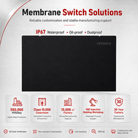 Commutateur à membrane étanche OEM, design graphique acrylique, panneau tactile en plastique, impression sérigraphique, faceplate personnalisée brillante