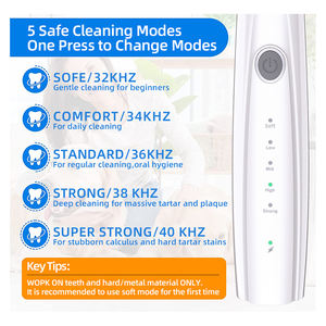 Kit de Limpieza Dental Eléctrico Ultrasónico para Mascotas con 5 Modos, Elimina Sarro, Cálculos y Placa, Blanquea los Dientes - Product Image 4