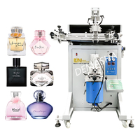 Máquina de Serigrafía Semiautomática DM Personalizada para Botellas de Agua de Plástico Ovaladas, Frascos de Perfume y Vasos de Vidrio