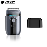 Rasoir Électrique Sans Fil Étanche IPX7 à Double Lame, Rechargeable Type-C 600mAh, Tondeuse Visage et Corps pour Hommes, Verrouillage de Voyage, Usage Domestique
