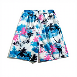 Shorts de plage fins et tendance pour hommes, imprimés, amples, décontractés, style pyjama, pantalons <span class=keywords><strong>cinq</strong></span>-quarts, vente en gros - Product Image 1