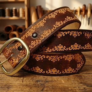 Ceinture élégante pour filles en cuir de vache véritable, avec boucle carrée en acier, imperméable, couleur personnalisée tendance, rose, écologique - Product Image 1