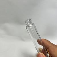 Flacon de parfum en verre cylindrique de luxe personnalisé 10 ml pour sérum de soin de la peau, masque facial, gouttes pour les yeux