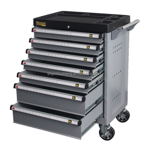 Cajón de 7 capas de alta calidad, carro de herramientas de metal, caja de herramientas, gabinete con asas y ruedas - Product Image 1