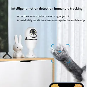 Tuya Smart bébé moniteur pour animaux de compagnie 360 Wifi 1080P 3MP nuit IR Version nocturne AI suivi sécurité ampoule caméra