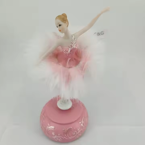 Nouvelle boîte à musique <span class=keywords><strong>de</strong></span> ballerine, jouet <span class=keywords><strong>pour</strong></span> filles, cadeau d'anniversaire, danseuse <span class=keywords><strong>de</strong></span> ballet tournante à manivelle - Product Image 5