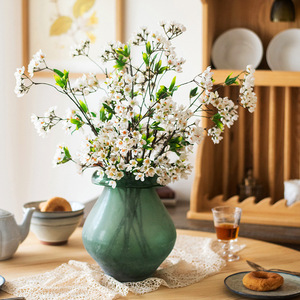 Grande Composizione Floreale Artificiale - Fiori <span class=keywords><strong>di</strong></span> <span class=keywords><strong>Fragola</strong></span> Finti, Rose e Mirto in Stile Cinese, Decorazione Ecologica per la Casa - Product Image 3