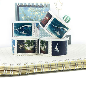 Timbre Washi Tapes Décoratif Timbre Autocollants Pour Scrapbooking Enfant Diy Arts Artisanat Album Junk Journal Planners 6 Vendu - Product Image 2