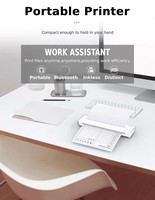 Mesin printer termal BT a4, printer portabel pencetakan kantor, mesin printer X8, kertas a4