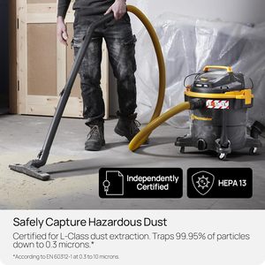 <span class=keywords><strong>Aspirateur</strong></span> professionnel Vacmaster, usine BSCI, 1200W, puissant, 35L, classe L, pour usage commercial et industriel, VJF1235PF - Product Image 3