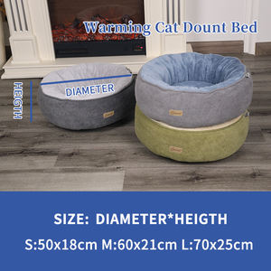 Camas calmantes para gatos, camas de lujo lavables de felpa de conejo, camas para gatos, bonito diseño de tuberías, cama para perros y Mascotas - Product Image 4