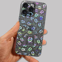 Teléfono móvil transparente 3D pieles doradas brillantes para máquina de corte de pantalla de teléfono pegatinas traseras