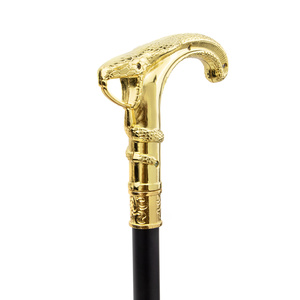 Bastón <span class=keywords><strong>de</strong></span> Senderismo con Forma <span class=keywords><strong>de</strong></span> <span class=keywords><strong>Serpiente</strong></span> y Placa Dorada, Eje <span class=keywords><strong>de</strong></span> Aleación, Cetro <span class=keywords><strong>de</strong></span> Estilo Dominante y Elegante, <span class=keywords><strong>de</strong></span> Metal Creativo, para Caballero a <span class=keywords><strong>la</strong></span> Moda - Product Image 6