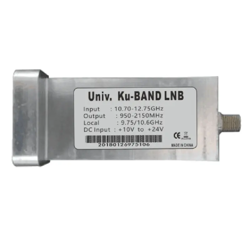 LNB Ku Band 12.8G LNB personnalisé avec klaxon d'alimentation à polarité unique