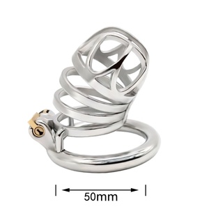 Jaula para Pene Grande con Descuento de Fábrica FRRK, Dispositivo de Castidad Masculina de Metal, Juguete Sexual BDSM, Juguete Sexual Transpirable para Adultos - Product Image 4