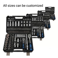 Ensemble d'outils de mécanicien professionnel de 108 pièces, clé à douille combinée, tournevis, cliquet, kit d'outils à main, acier au chrome vanadium