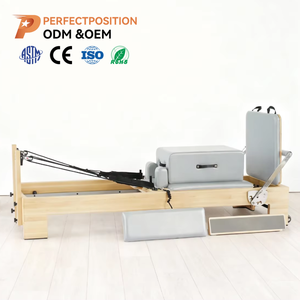 Máquina de Pilates Reformer de Madera de Arce Empalmada, Diseño Personalizado Ajustable para Gimnasio en Casa y Uso Profesional de Pilates - Product Image 1