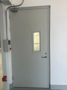 Porte coupe-feu certifiée en acier <span class=keywords><strong>double</strong></span> avec panneau de vision, résistance au feu 1-3 heures, porte de sortie d'urgence ignifuge pour extérieur, chambre et école - Product Image 2