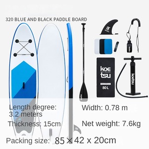 Planche à pagaie de 3.2 mètres Ski nautique debout Sup planche à pagaie <span class=keywords><strong>gonflable</strong></span> planche de surf débutant planche à roulettes aquatique - Product Image 6