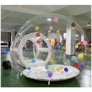 Popular cúpula transparente inflable al aire libre soplar carpa de burbujas transparente al aire libre túnel único globos inflables carpa de burbujas - Product Image 4