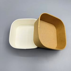 Bol et assiettes en papier enduit de qualité alimentaire jetables avec logo personnalisé en feuille d'or, enduit de PE pour l'emballage alimentaire - Product Image 3