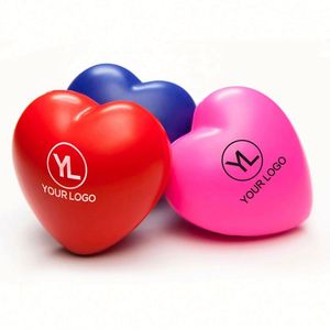 Pelota Antiestrés de Espuma PU con Forma de Corazón, Personalizable con Logotipo, Ecológica, para Aliviar el Estrés - Product Image 5