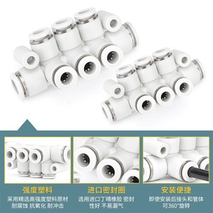 Qingze <b>Quick</b> Connect Tubing <b>Connector</b> G1 8 4 6 8 10 12 For Pneumatic System - Product Image 5