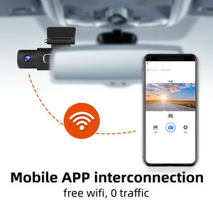 Caméra de véhicule Wifi 2K à 3 objectifs à commande vocale Caméra de tableau de bord avant, intérieure et arrière Caméra de conduite Dvr Boîte noire - Product Image 3