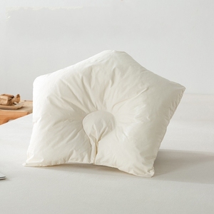 100% algodón Protector de sueño para recién nacidos Almohada de cabeza infantil de punto con relleno de fibra reciclada ecológica Aprobado por Oeko-Tex - Product Image 1