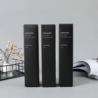 Boîte en carton pliable pour cosmétiques et parfums, imprimée en usine, avec estampage à chaud doré, logo en relief, type dossier, recyclable