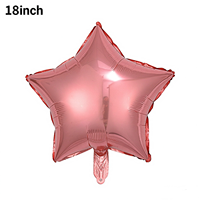 Ballon Étoile Brillant de 18 Pouces en Aluminium, Couleur Unie, pour Décoration de Fête d'Anniversaire, Vente en Gros
