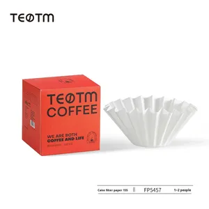 185mm pha cà phê đóng hộp lọc bán buôn tùy chỉnh dùng một lần giỏ cà phê Bộ lọc 1-4 cup Trắng lọc cà phê - Product Image 6