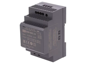 DDR-60G-24 60W แหล่งจ่ายไฟแบบสวิตชิ่งสำหรับติดตั้งบนราง DIN 24V DC คอนเวอร์เตอร์ DC แบบเอาต์พุตเดี่ยวสำหรับตู้ควบคุม - Product Image 1