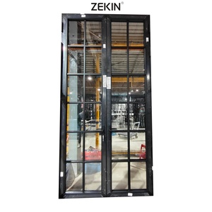 ZEKIN Modern Villas Swing <b>Window</b> Set Energy Saving Corrosion Resistant Aluminum Alloy Tempered Glass Stainless Steel Louver - Product Image 3