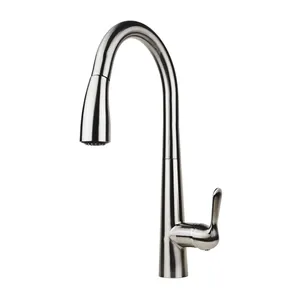 Chrome Special Style Europe Outdoor Hot and Cold Mixer Small Kitchen Sink Water Faucet J Spout Water Tap