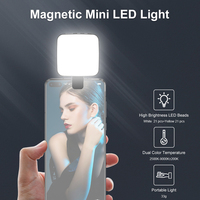 Anneau lumineux LED magnétique pour selfie, pour iPhone, téléphone portable, maquillage, beauté, vlog, mini-lumière de poche, accessoires de photographie