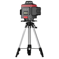 Niveau laser rotatif autonivelant vert 360° 4D 16 lignes, laser croisé horizontal et vertical, outils de mesure et de nivellement