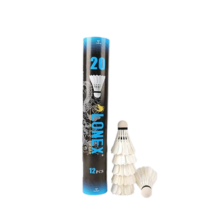 SUNEYE <span class=keywords><strong>SL20</strong></span> Balles de badminton en plumes de canard durables et incassables Pack de 12 vitesses 75 pour compétition intérieure/extérieure pour débutants - Product Image 1