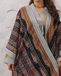 En çok aranan hint geleneksel özel Georgette Saree dizisi çalışması <span class=keywords><strong>Sari</strong></span> zarif gelin düğün partileri hint butik - Product Image 6