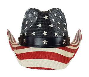 Оптовая продажа, ковбойские шляпы с принтом американского флага в западном стиле - Product Image 3