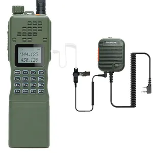 Baofeng AR-152 VHF/UHF 15W वॉकी टॉकी यूएसबी चार्जर MBITR सामरिक एक/PRC-152 2-तरह रेडियो अध्यक्ष माइक के साथ मात्रा समायोजित