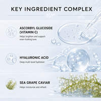 Sérum pour la peau à la vitamine C, acide ascorbique, niacinamide, acide hyaluronique, vitamine E, formule antioxydante pour le soin du visage