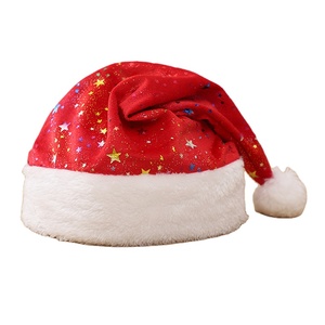 Gorro Navideño 2025, Nuevo Estilo, Rojo con Estampado en Caliente, Gorro Navideño para Adultos con Pentagrama Colorido, Artículos para Fiestas Navideñas, Venta al Por Mayor - Product Image 2