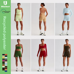 Polyester recyclé pour femmes course à pied équitation Gym Fitness Yoga <span class=keywords><strong>pantalon</strong></span> maigre été sport Leggings pas de chameau orteil entraînement Yoga Shorts - Product Image 2