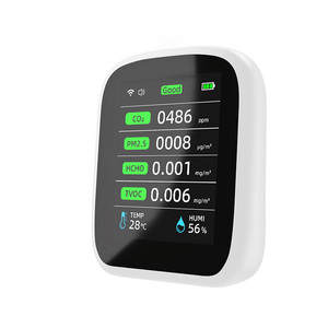 Monitor de Calidad del Aire Portátil Mini, PM2.5, TVOC, CO2, Formaldehído, con Alarma de Vibración/Sonido/Luz, IP66, para Uso en Interiores, Hogar y Oficina - Product Image 3