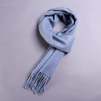 Echarpe de luxe en cachemire 100% de Mongolie intérieure pour hommes et femmes Logo de broderie personnalisable Camel bleu nuit