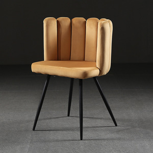 Muestra gratis comedor moderno Rosa tela azul negro verde triturado gris oro mesa de comedor copetudo rojo Navi Silla de terciopelo francés de lujo - Product Image 3