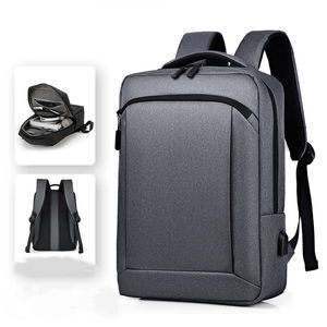 Simple Business Laptop <b>Bag</b> Oxford Waterproof USB Handle Lightweight Laptop Backpack Unisex Multi-Function Backpack - Product Image 2